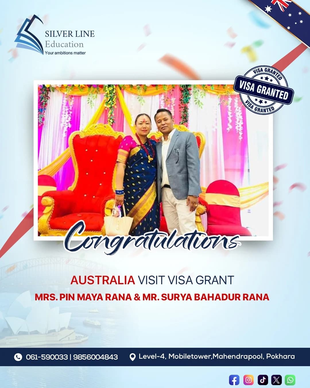 Mrs. Pin Maya Rana & Mr. Surya Bahadur Rana