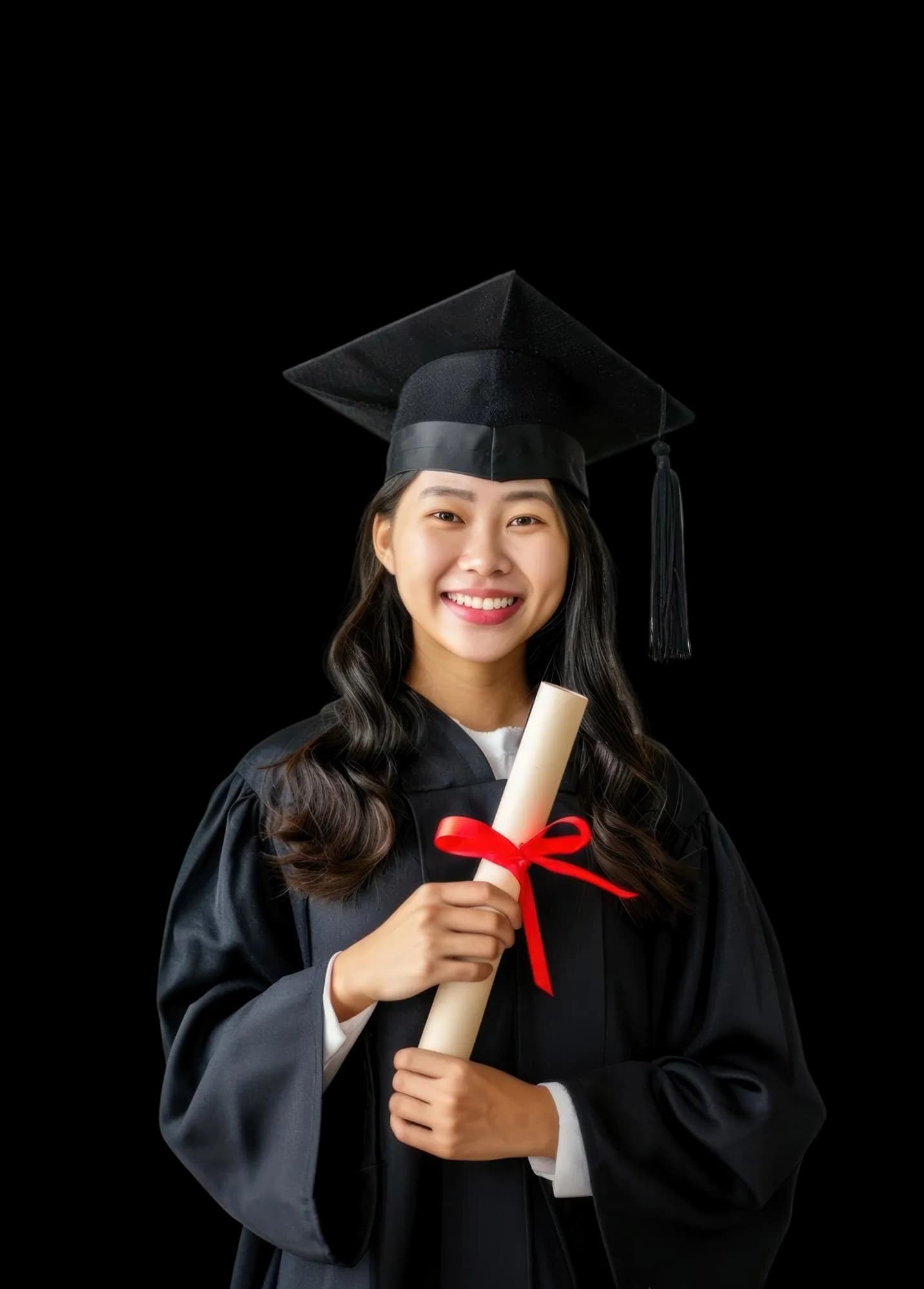 Graduate student celebrating